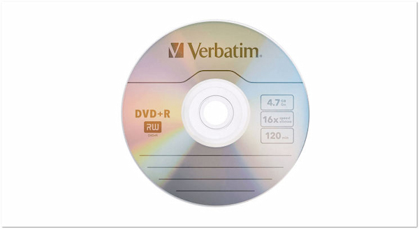 Esimerkki DVD+R:stä