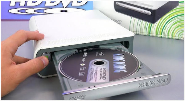Insira HD DVD no player