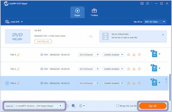 AnyMP4 DVD Ripper Rip