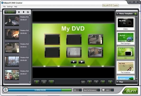 Criador de DVD Iskysoftware