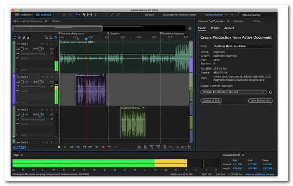 Adobe Audition Aprimorar áudio