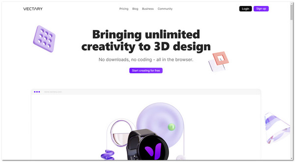 Melhor Criador de Logo 3D Vectary