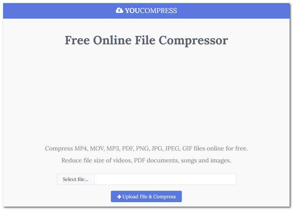 Nejlepší online audio kompresor YOUCOMPRESS