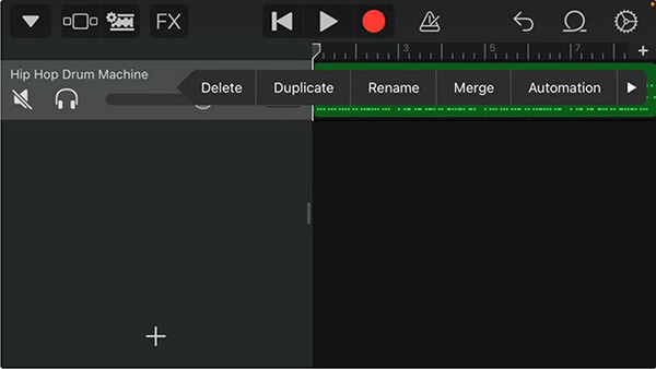Repetidor de músicas do GarageBand