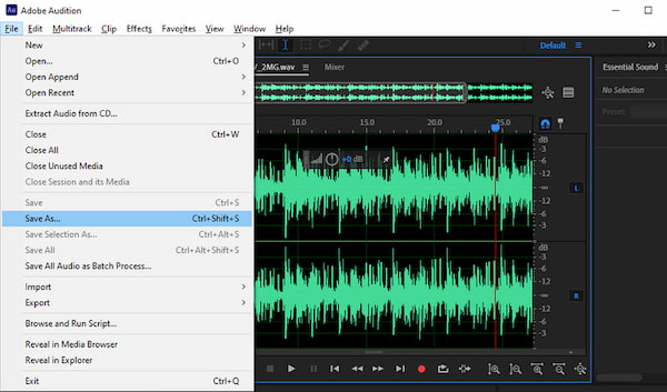 Configuração do Adobe Audition