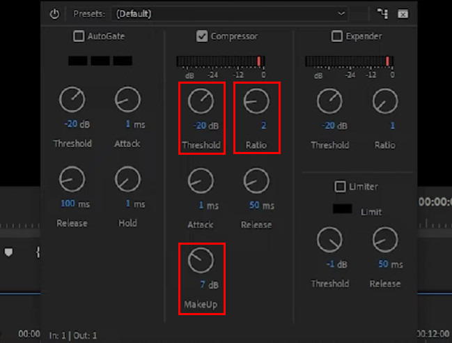 Compress Audio in Adobe Premiere Adjust