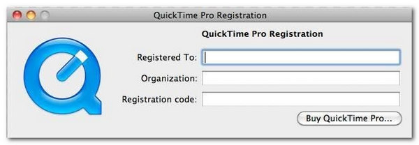 Quicktime Installera och registrera