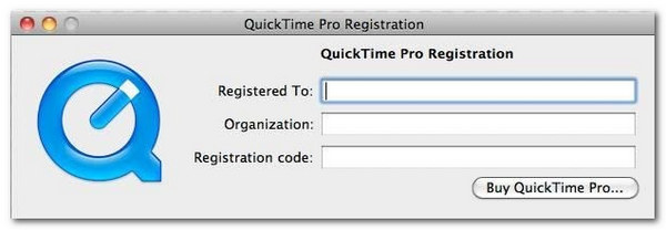 Quicktime telepítés és regisztráció