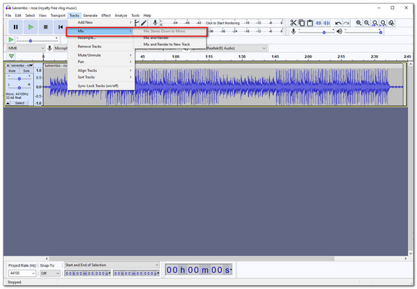 Compress Audio Audacity Track