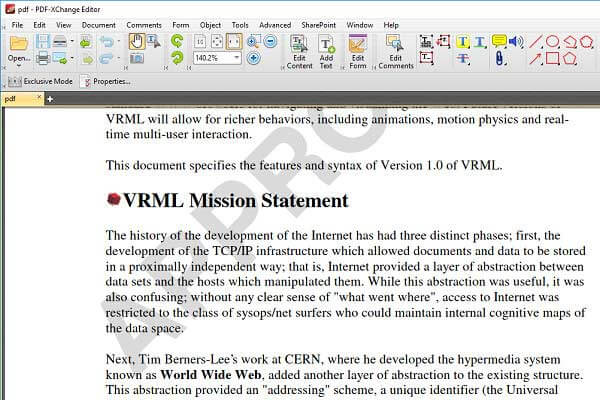 Editor de PDF-XChange
