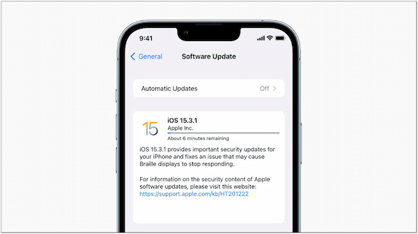 Solução XNUMX Verifique a versão do iOS