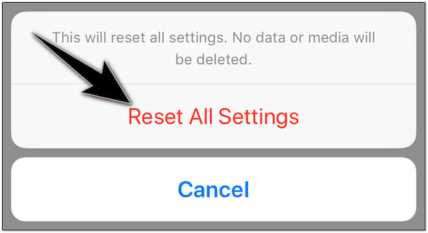 Solution Two Reset All Settings