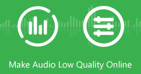 Tornar o áudio de baixa qualidade