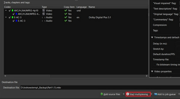 Mkvtoolnix Export MKV