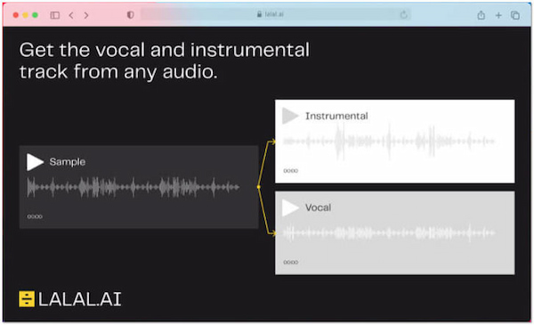 Lalal-software voor ruisonderdrukking