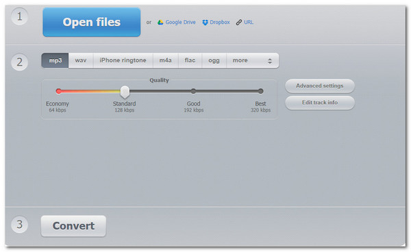 Konwerter audio online YouCompress