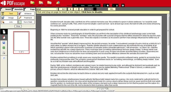 Editor PDF online PDFescape