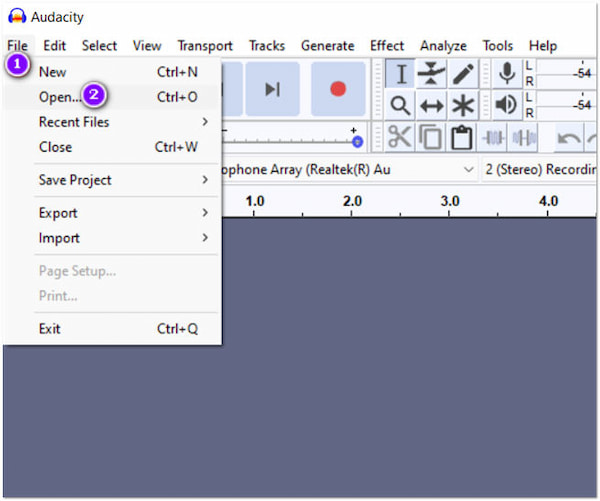 Audacity Audio Reverser-bestand