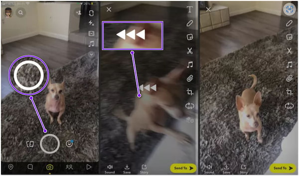 Inversor de video de Snapchat