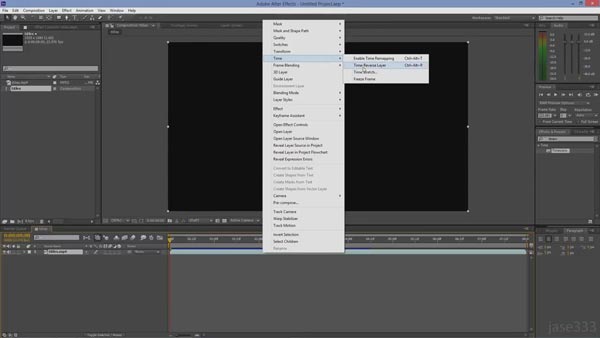 Reverse Video On After Effects