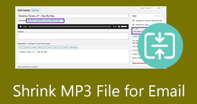 Formindsk MP3-fil til e-mail