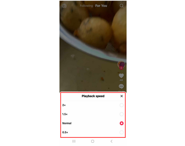 Modificador de velocidade do TikTok