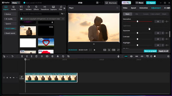 CapCut Editor Color Editor
