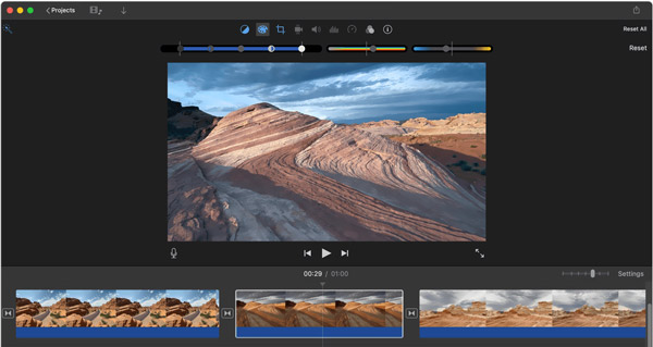 Cambia la tonalità del video su Mac usando iMovie