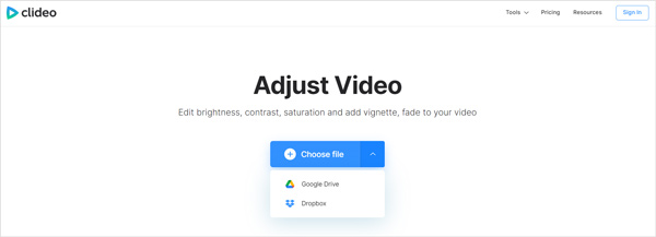 Clideo Adjust Video Change Hue