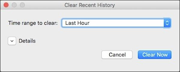 Firefox選擇時間範圍mac