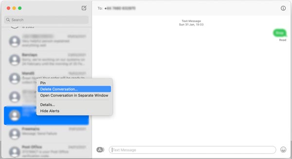 How to Delete Entire Conversation on Mac