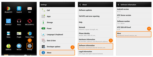 opções de desenvolvedor aberto-htc