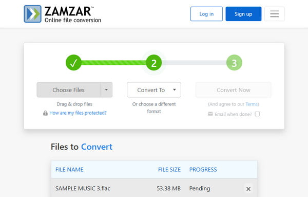 Convert FLAC In Zamzar