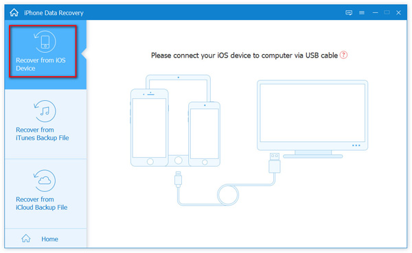 Velg Gjenopprett fra iOS-enhet