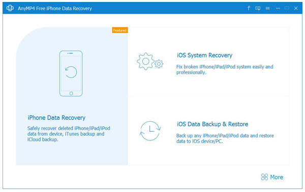 AnyMP4 Free iPhone Data Recovery screenshot AnyMP4 Free iPhone Data Recovery screenshot