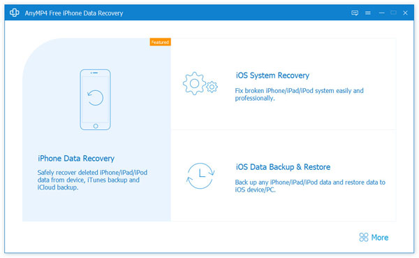 Inicie la recuperación de datos de iPhone gratis