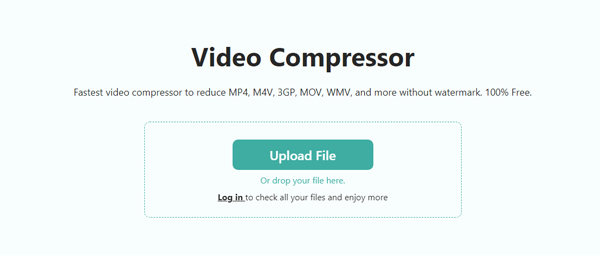 Compressor de vídeo AnyMP4 on-line