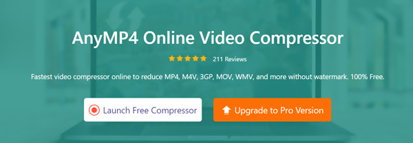 AnyMP4 Compressore video online