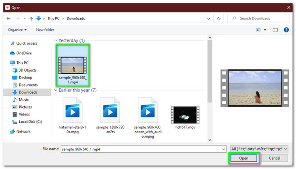 AnyMP4 Free Video Converter Onlne 添加文件以打開