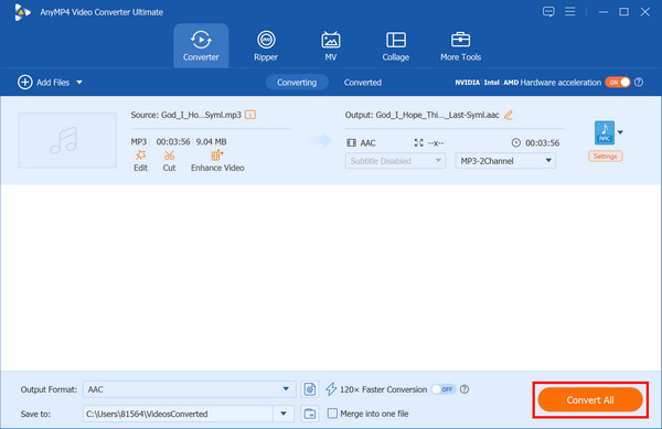 Convert AAC AC3 Audio File