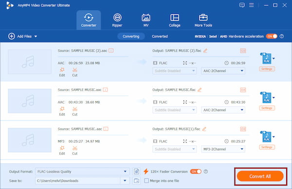 Set Destination And Convert In Anymp4