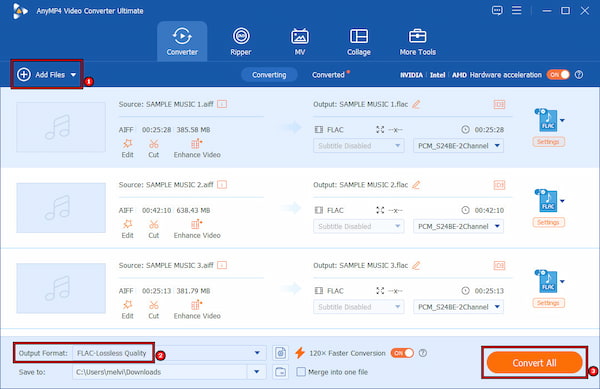 Anymp4 Video Converter Ultimate For Aiff To Flac Conversion