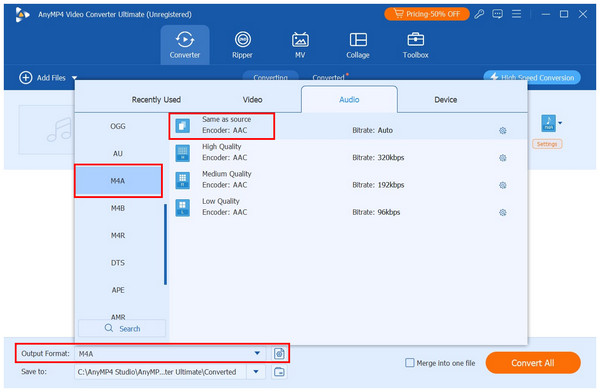 Anymp4 Video Converter Ultimate Output Format