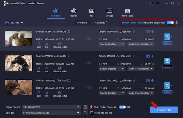Преобразовать в MP4 с помощью AnyMP4 Video Converter Ultimate
