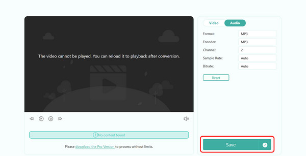 Click Save To Convert AIFC