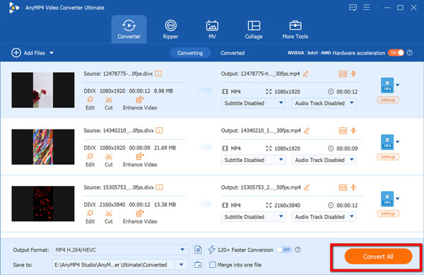 Convert DivX To MP4 In AnyMP4
