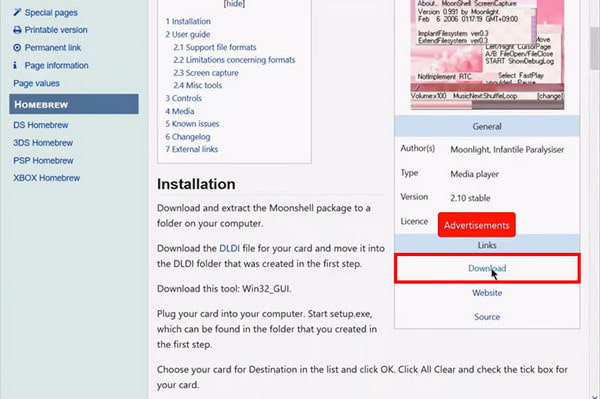 Download Moonshell On Microsd Card