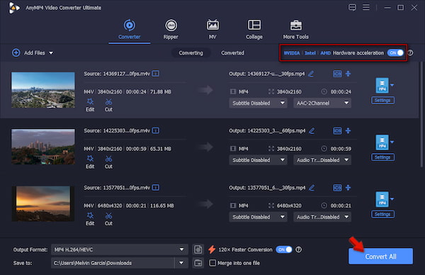 Convert to MP4 in AnyMP4 Video Converter Ultimate