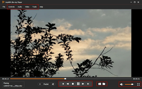 Initiate MKV Playback In AnyMP4 Blu Ray Player