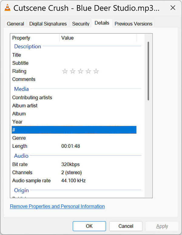 Check MP3 Bitrate On Windows